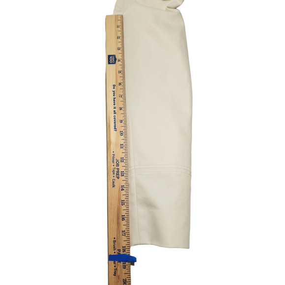 Calvin Klein Double Breasted Pea Coat sz 6 Women Ivory Cream Cotton Lined Jacket - Picture 12 of 12